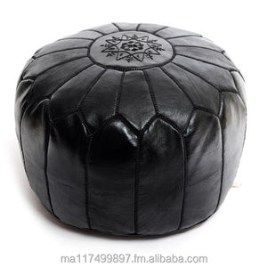 Magnifiques poufs ottomanes marocains en cuir 100% AUTHENTIQUE - Product Image 2