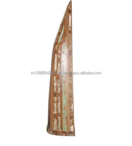 Estantería Moderna Rústica de Madera Maciza Estilo Barco, Elegante Mueble de Exhibición de Madera para Sala de Estar - Product Image 2