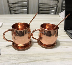 Taza de barril martillado de cobre con mango de metal Fabricante y proveedor para beneficios ayurvédicos y de salud - Product Image 6