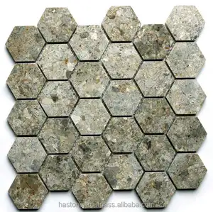 Azulejos de mosaico de cerámica de vidrio cuadrado Multicolor chino moderno de 2 pulgadas mármol Hexagonal para diseño gráfico de diseño de suelo de pared Interior - Product Image 1