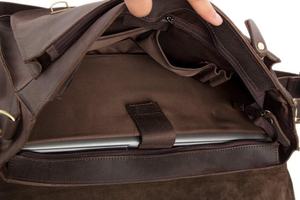 Vente en gros Sac pour homme en cuir vintage marron personnalisé de 16 pouces - Product Image 3