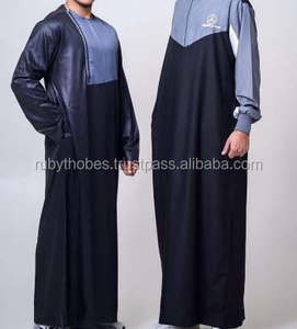 ชุดกีฬาสไตล์ใหม่สำหรับผู้ใหญ่เสื้อผ้ามุสลิมสไตล์ชาติพันธุ์ทำจากโพลีเอสเตอร์และเส้นใยสังเคราะห์สำหรับ jubba และ thawb - Product Image 1