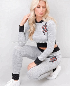 2022ใหม่มาถึงที่กำหนดเองกีฬาผู้หญิงซิปเสื้อขายส่งที่กำหนดเอง Tracksuit ผู้หญิง2ชิ้น - Product Image 2