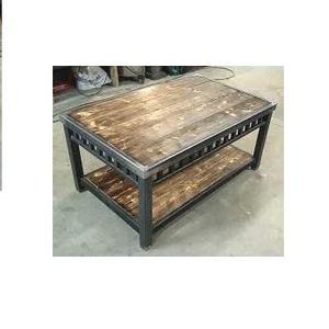 โต๊ะกาแฟโลหะแนวอุตสาหกรรมวินเทจสำหรับห้องนั่งเล่นสมัยใหม่ตกแต่งบ้านสำหรับใช้ในบ้าน - Product Image 2