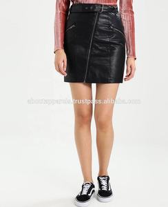 กระโปรงพลีทหนังเทียมแฟชั่นเซ็กซี่สำหรับผู้หญิง,กระโปรงหนังแม็กซี่หนังแกะและหนังแกะแน่นกระโปรงยาว - Product Image 6
