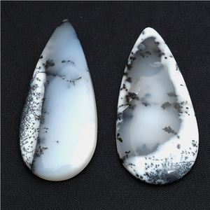 Piedra preciosa semipreciosa de cabujón de pera de ópalo dendrítico natural de Nanplanetsilver México Origen - Product Image 1