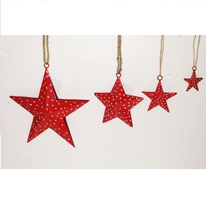 Fabricant OEM de dernière conception de décoration de Noël de qualité supérieure en métal suspendu peint à la main avec des tailles de 3 pouces - Product Image 2