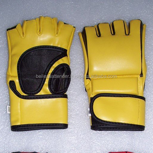 Gants de boxe professionnels pour enfants, demi-doigts, 8oz 12oz, haute qualité, logo personnalisé, légers, en cuir PU véritable - Product Image 1