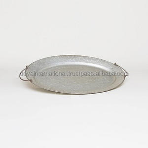 ถาดผลไม้ชุบสังกะสีถาดผลไม้เหล็กราคาต่ำถาดเสิร์ฟโลหะ - Product Image 4