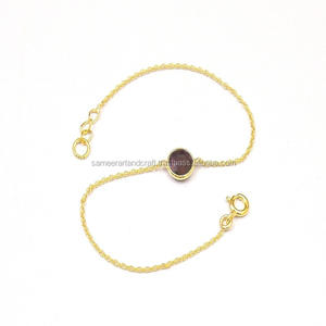 สร้อยข้อมือโกเมนสีแดงและชุบทองมุกสร้อยข้อมือทรงกลมที่ทันสมัยของขวัญเครื่องประดับเงินที่ดีที่สุดสำหรับวันวาเลนไทน์ - Product Image 1