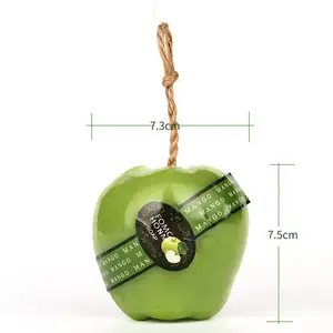 100g Green Apple Glicerina Sapone Fatto A Mano con Arricchito Con Il Burro di Frutta e Olio di Oliva