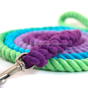 Laisse pour chien à distance, en arc-en-ciel, paon, turquoise, lilas, violet profond - Product Image 1