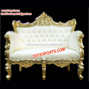 Dernières bagues De Mariage Or Siège D'amour De Mariage En Laiton Métal Trône De Mariage De Nouvelle Conception De Meubles En Métal Fabricant - Product Image 1