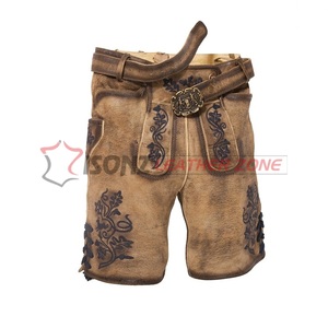 Lederhosen anti-rides pour hommes grande taille allemand bavarois Oktoberfest Trachten brodé léger respirant grande taille - Product Image 1