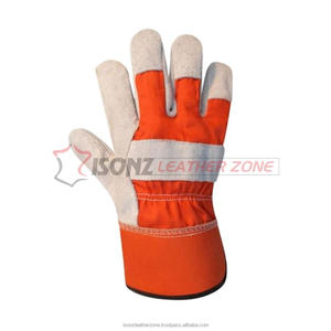 Gants de travail en cuir fendu de qualité supérieure, résistants à la chaleur, antidérapants, durables et respirants, 10 pouces - Product Image 5