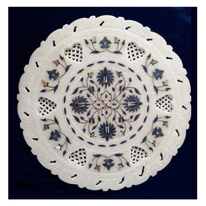 Home Decoration Marble Inlaid Plate - Product Image 1