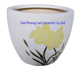 Decorative Flower <b>Ceramic</b> Pot, Flora Pottery - Product Image 4
