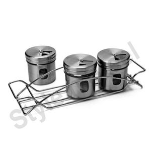 Stainless Steel Salt & Pepper <b>Set</b> of 4 Pcs <b>Herbs</b> <b>and</b> <b>Spices</b> Shaker <b>Set</b> Stainless Steel <b>Spice</b> Shaker - Product Image 1