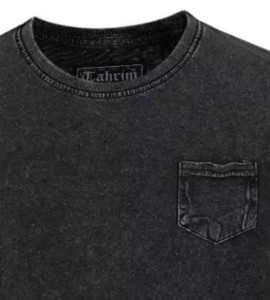 الصانع الجملة شعار مخصوص مطبوع تي شيرت مخصص تصميم حجر غسل الرجال تي شيرت بنغلاديش - Product Image 3