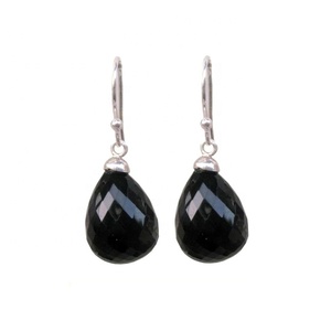 Gran oferta, pendientes de aro de piedras preciosas de Plata de Ley 925, joyería fina para fiestas de boda o regalos - Product Image 1