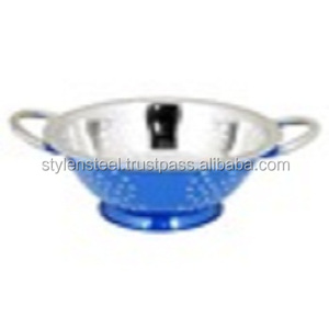 Passoire Cuisine Vidange Passoire Panier De Lavage Passoire Couleur Rouge Acier Inoxydable Micro-perforé Acier Inoxydable - Product Image 4