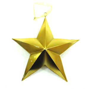 Adorno decorativo colgante de Navidad, adorno en forma de campana de Metal dorado - Product Image 3