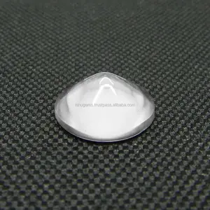 Crystal quartz 13mm round buff top Pyramid cabochon 6.55 cts loose gemstone for jewelry