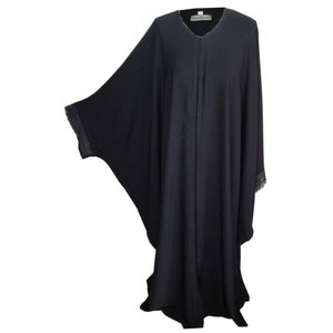 สไตล์สีดำเสื้อผ้าผู้หญิงโพลีเอสเตอร์ Abaya - Product Image 3