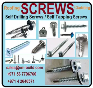 SCREWS - Roofing / Cladding screws - Self Tapping screws / Self Drilling screws