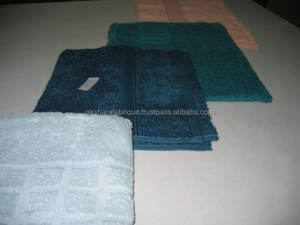 Ensemble de serviettes de bain en coton bon marché, producteur indien, taille personnalisée pour adultes, 20 x 40 pouces, 100% coton tissé, séchage rapide, Akshara - Product Image 4