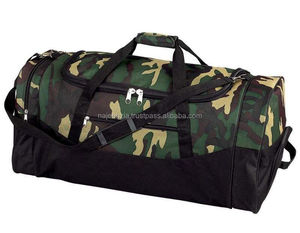 Sacs Premier de logo personnalisé Sac de sport unisexe camouflage imperméable avec fermeture éclair Polyester - Product Image 4