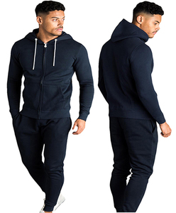 Bleu marine Slim Fit Hommes Survêtement - Product Image 1