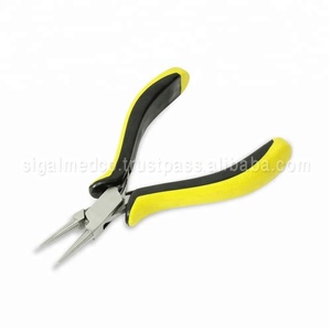 Professional Heavy-Duty Stainless Steel Chain <b>Nose</b> Pliers Blue Molded Grip Dull Finish Classic Beading Jewelers Tools Jewelry - Product Image 5