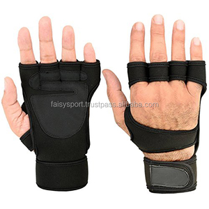 Guantes de entrenamiento cruzado con soporte de muñeca para WODs Gym Workout Levantamiento de pesas Fitness-Acolchado de silicona para un agarre fuerte MOQ bajo - Product Image 3