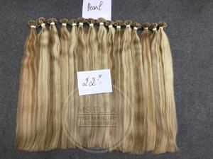 Venta al por mayor de extensiones de cabello humano de grado Remy de onda recta sedosa Color perla pelo vietnamita a granel - Product Image 2