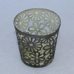 High Quality Iron Metal Glass Votive Candle Holder Elegant Light <b>Christmas</b> <b>Lantern</b> Table Centerpiece for Wedding Parties Easter - Product Image 4