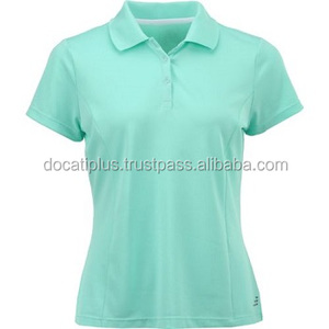 Polos promotionnels en polyester pour femmes OEM personnalisés - Product Image 3