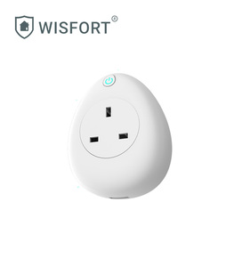 Wifi App Control de comando de voz Alexa Wifi enchufe para Reino Unido Control remoto estándar de casa inteligente macho - Product Image 1