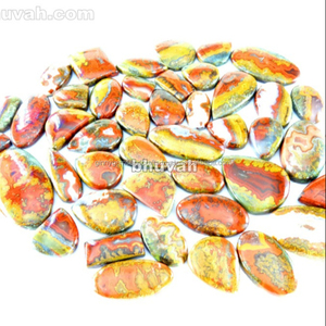Piedra de cabujón de piedras preciosas sueltas de ágata de costura marroquí - Product Image 1