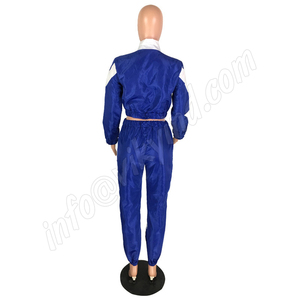 2019 las mujeres de dos piezas conjuntos Pacto trabajo de talle alto cintura alta pantalones chándales Casual mujer conjunto de 2 piezas de pantalones - Product Image 2