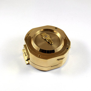 ทองเหลืองเสร็จขัดทะเล3 "เข็มทิศทิศทาง Brunton ในกล่องไม้ - Product Image 6