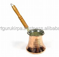 Arabic <b>Turkish</b> Copper Coffee <b>Pot</b> with Wooden Handle wholesale - Product Image 2