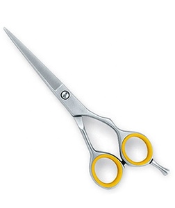 Ciseaux de coiffeur japonais J2 en acier inoxydable de 6 pouces, multicolore avec lames émoussées et tranchantes pour salon de coiffure - Product Image 1