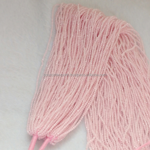 Pierres précieuses à facettes en vrac, perles de Quartz Rose naturel, à facettes, 2 - 3 MM, micro pierre - Product Image 4