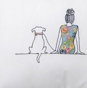 Wholesale 100 Cotton Hand Embroidery Baby Design Line <b>Pillow</b> <b>Cases</b> - Product Image 2