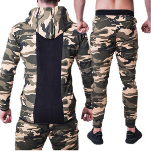 Sublimation de design, survêtements camouflage pour hommes, vêtements de sport de haute qualité, ensemble de survêtements de fitness et de jogging sur mesure pour hommes - Product Image 3