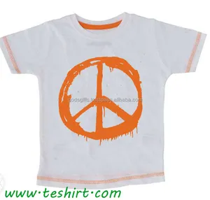 -איכות הגבוהה ביותר באירופה ילדים כותנה חולצה תינוק אורגני כותנה t חולצה טבעי צבוע במבוק אורגני כותנה חולצה הודו