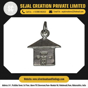 Dijes de medallón de plata de ley antigua 925, colgantes y dijes finos con estilo, patrón de animales de lujo para bodas, ideas de regalo de joyería - Product Image 6