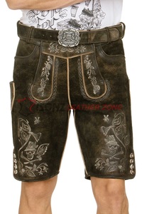 Unisex Lederhose Bavarian Garments Trachten <b>Long</b> Pant Oktoberfest Club <b>Shorts</b> Plus Size Feature Printed Trachten Bavarian Style - Product Image 5