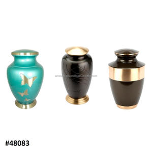 High Quality Metal Brass Cremation Decorative Urns Funeral Cremation Urn Premium Solid Brass Cremation Urn - Product Image 6